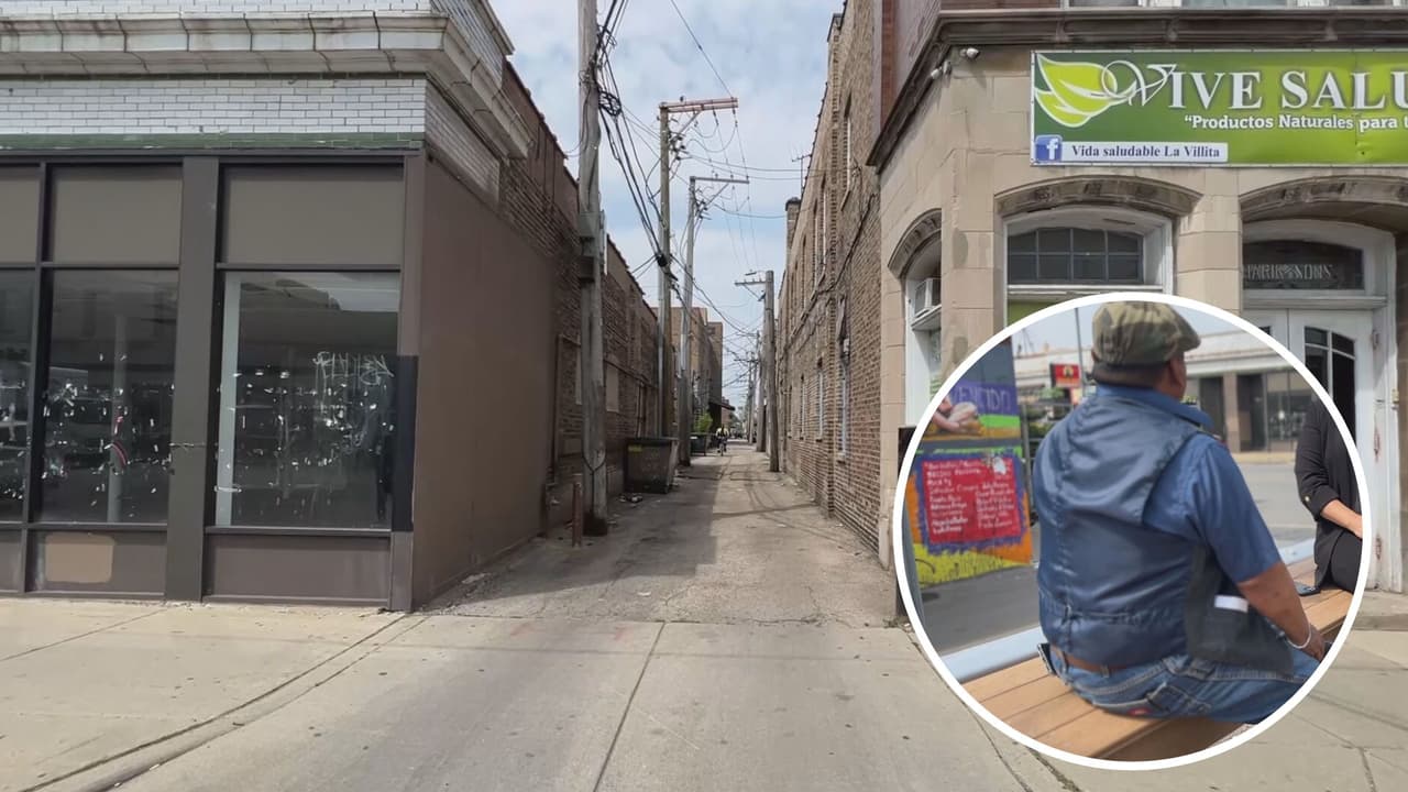 Este vendedor ambultante recorrió de nuevo el callejón donde ocurrió el robo