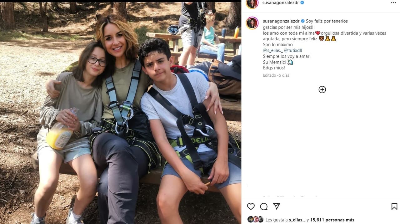 La actriz Susana González mostró lo mucho que han crecido sus dos hijos a través de las redes sociales.