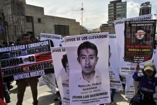 Estudiantes desaparecidos de Ayotzinapa.