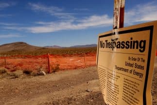 Vertedero de residuos nucleares en Yucca, Nevada.
