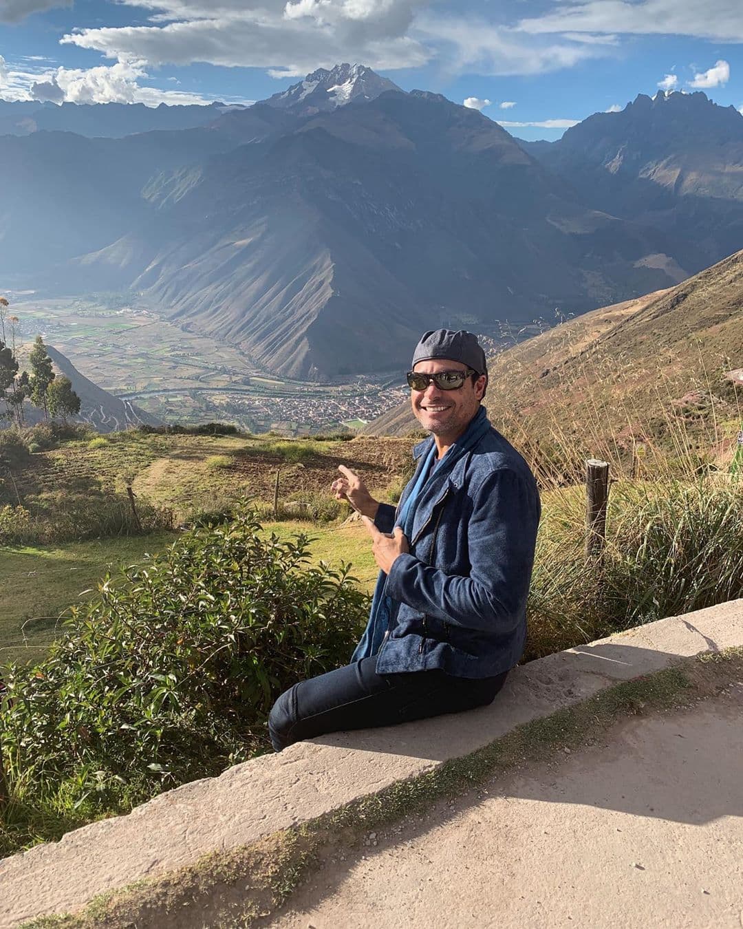 Y compartir fotografías en Instagram posando en los paisajes que le ofreció el país sudamericano.