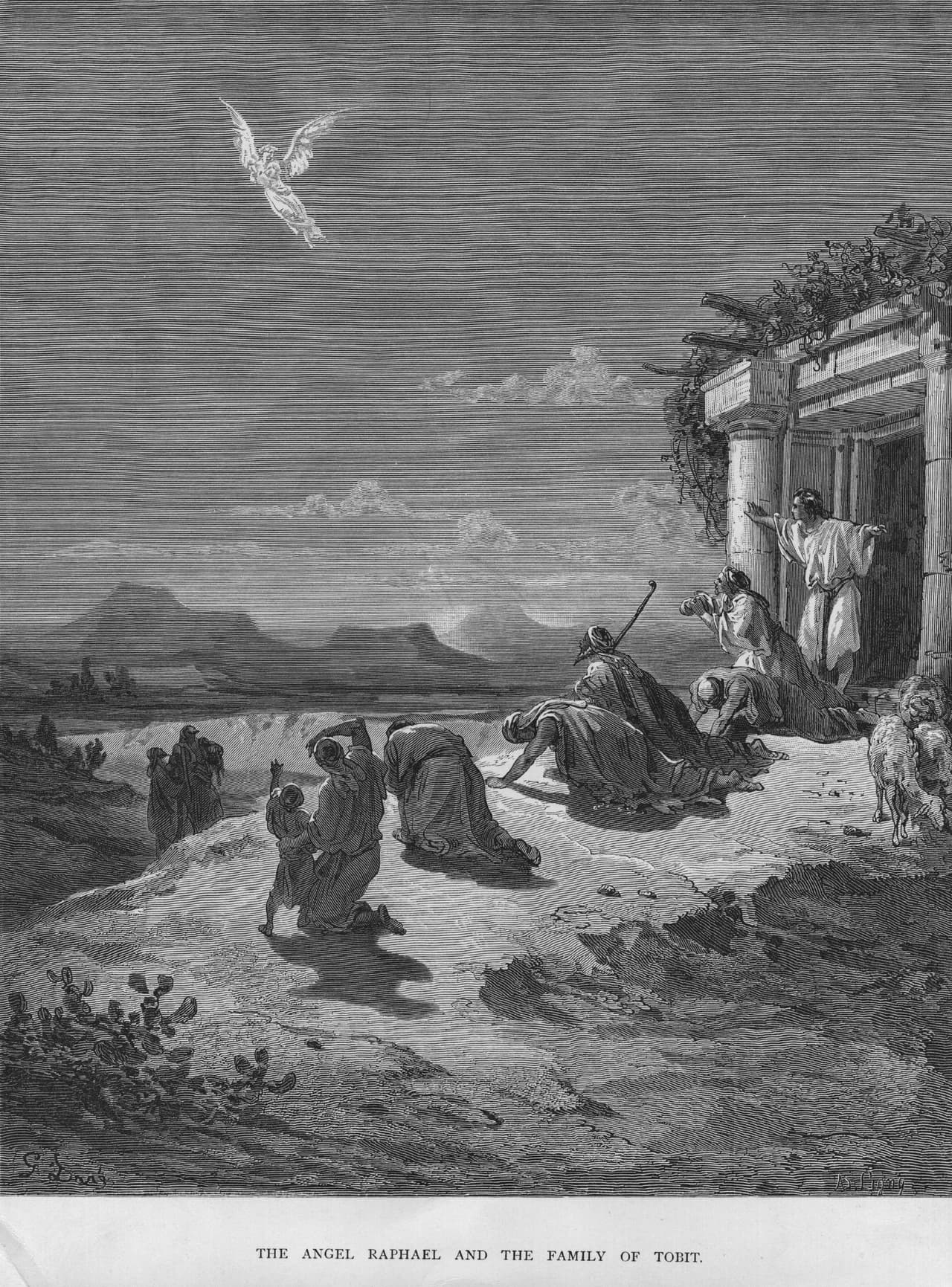 También se cree que Rafael era el arcángel que curaba a los enfermos en el estanque de Bethesda que se describe en los Evangelios. Además, que fue uno de los tres ángeles que visitaron a Abraham y su esposa, Sarah, para ayudar con su concepción; así como el ángel que curó las lesiones del nieto de Abraham, de Jacob y que dio al rey Salomón su anillo mágico.