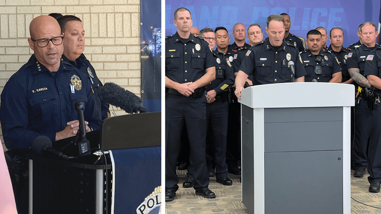 Eddie Garcia, Jefe de la Policía de Dallas, y Jeff Bryan, de Garland, emitieron sus posturas con respecto a las acusaciones formales.