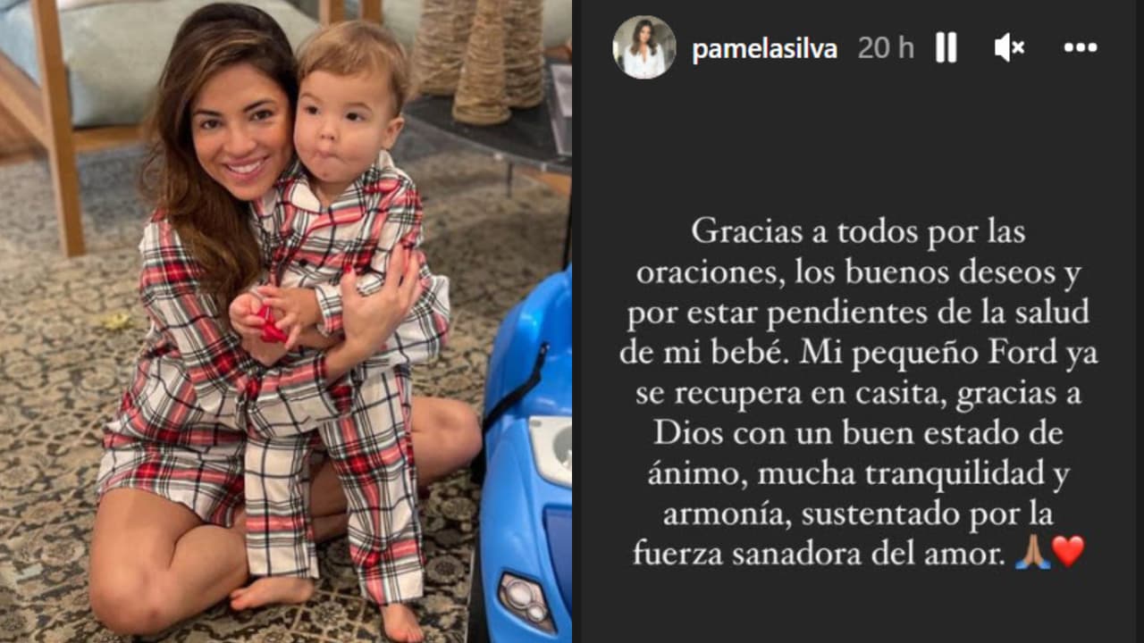 Este fue el mensaje de agradecimiento de Pamela Silva a sus fans por la salud de su hijo Ford.
