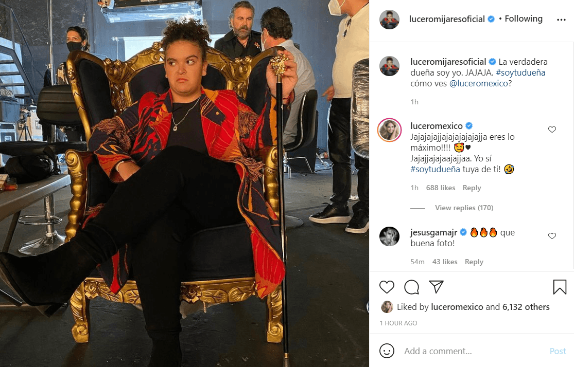 Su segunda publicación la hizo el 4 de marzo, en la que bromeó con ser 
<b><a href="https://www.univision.com/famosos/hija-de-lucero-y-mijares-soy-tu-duena-telenovela-fotos">"la verdadera dueña"</a></b>, refiriéndose a la telenovela que su madre protagonizó en 2010 junto a Fernando Colunga.
<br>