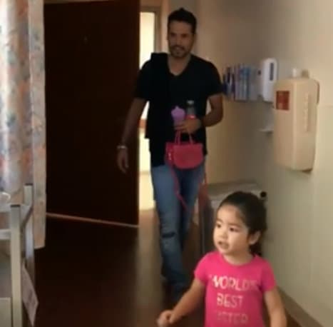 Uno de los momentos más esperados llegó. Giulietta visitó un día después a su mamá para conocer a su hermanito.