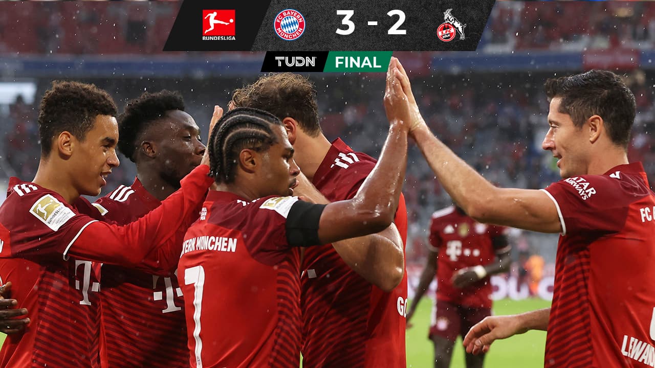 Con doblete de Gnabry, Bayern vence al Colonia en trepidante duelo 