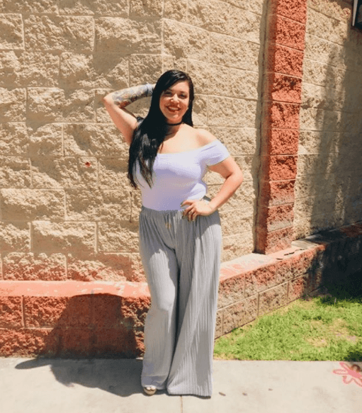 El 18 de agosto de 2017, 'Jacqie' publicó esta instántanea en la que aseguró que le daba pena compartir esta imagen donde no tiene faja, "pero me ayuda a ver que mi dedicación está dando resultados".