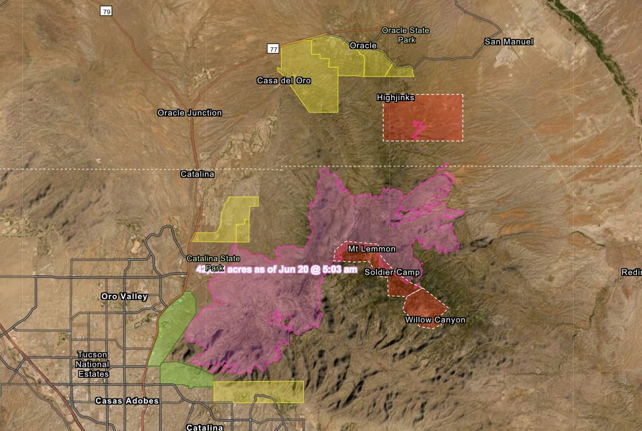 <a href="https://pimamaps.maps.arcgis.com/apps/View/index.html?appid=bce220de66eb45f898608f80dc3f346b" target="_blank">Haz clic aquí </a>para ver las áreas que tiene orden de evacuación. Usted puede llamar a la línea telefónica de información sobre incendios: (520) 329-7439, desde las 8 AM hasta los 8PM.
<br>
<br>