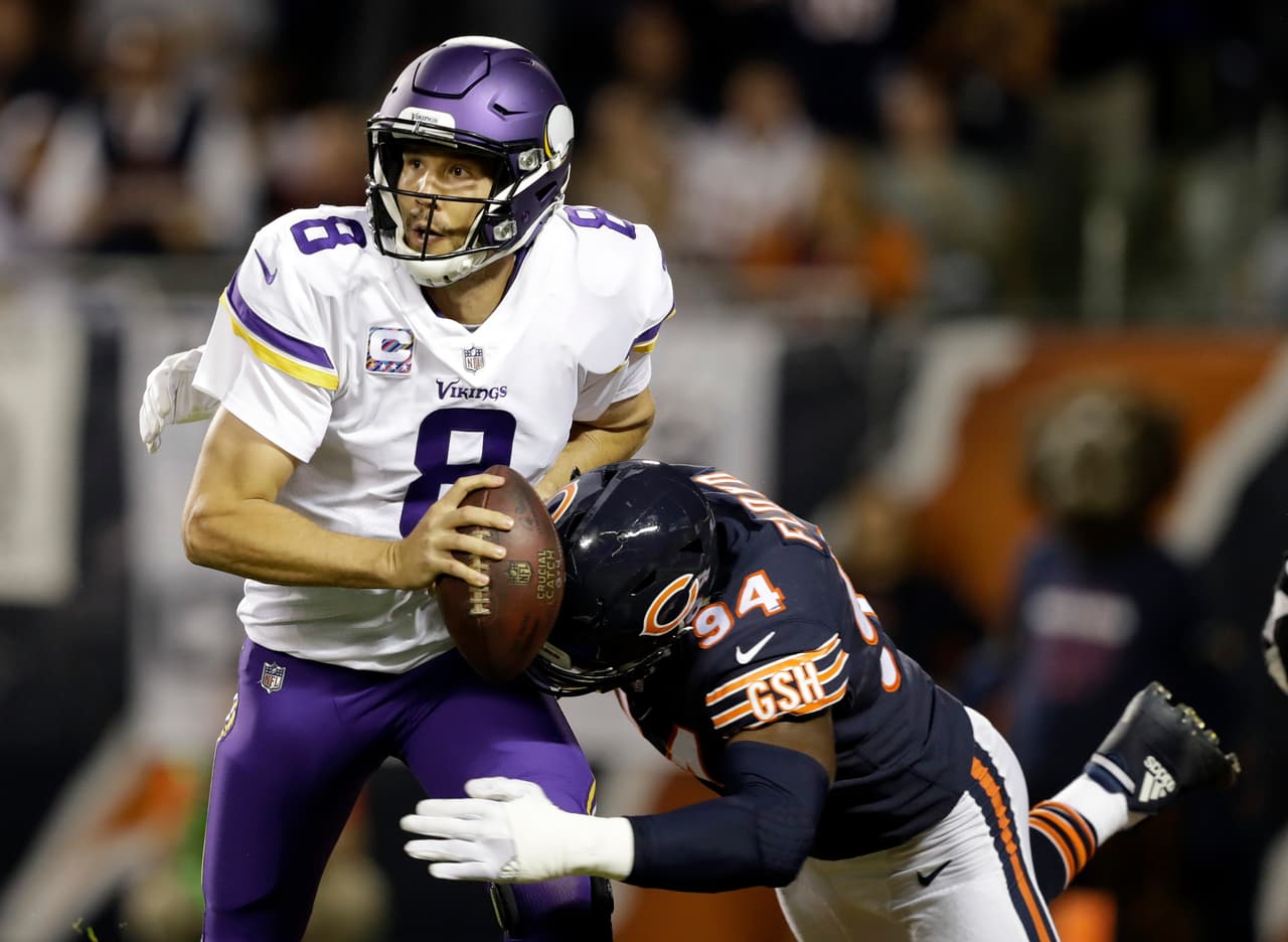 <b>SAM BRADFORD – QB, Minnesota Vikings</b>
<br>El quarterback de los Vikings se lastimó la rodilla contra Pittsburgh en la Semana 2 y luego regresó a jugar en la 5 contra Chicago, solamente para agravar más su lesión. Es la misma rodilla donde ya ha tenido dos roturas de ligamento anteriormente, así que Minnesota debe llevarlo con calma, más ante el cada vez más cercano regreso de Teddy Bridgewater.