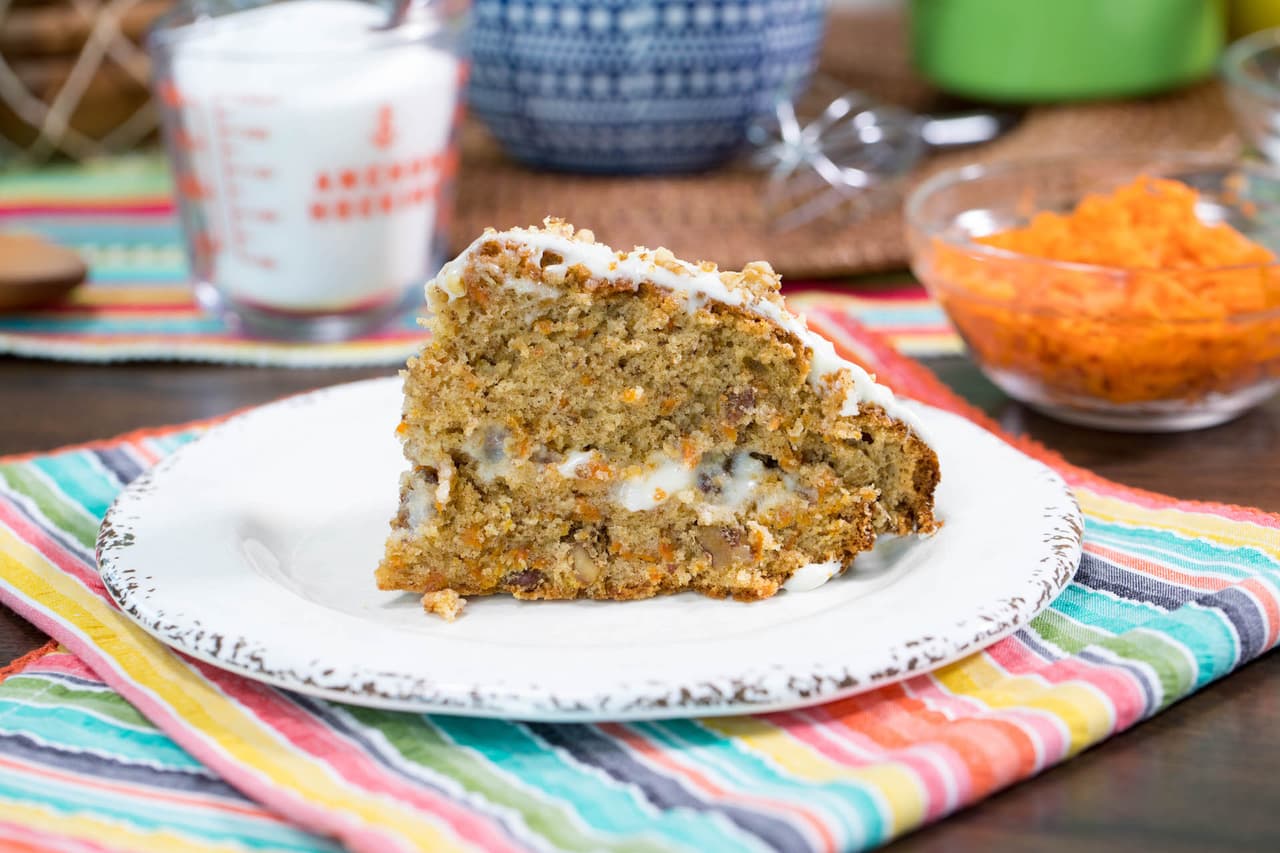 Pastel de zanahoria con queso crema 