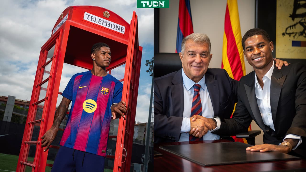 Barcelona hace oficial fichaje de Rashford y estos son sus números