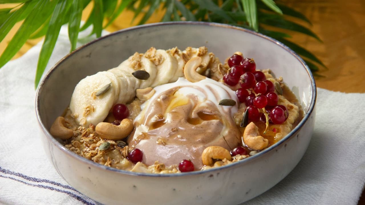 Bowl de avena y maple