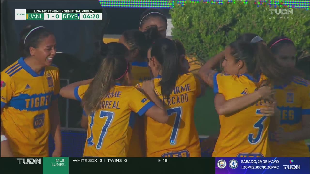 ¡Nadie la alcanza! Stephany Mayor se escapa y anota el 1-0 de Tigres