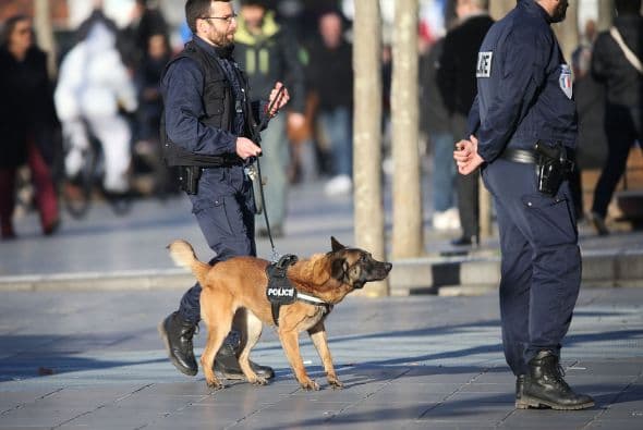 Alrededor de 5,500 policías y militares se encargaron de la seguridad a lo largo de París.