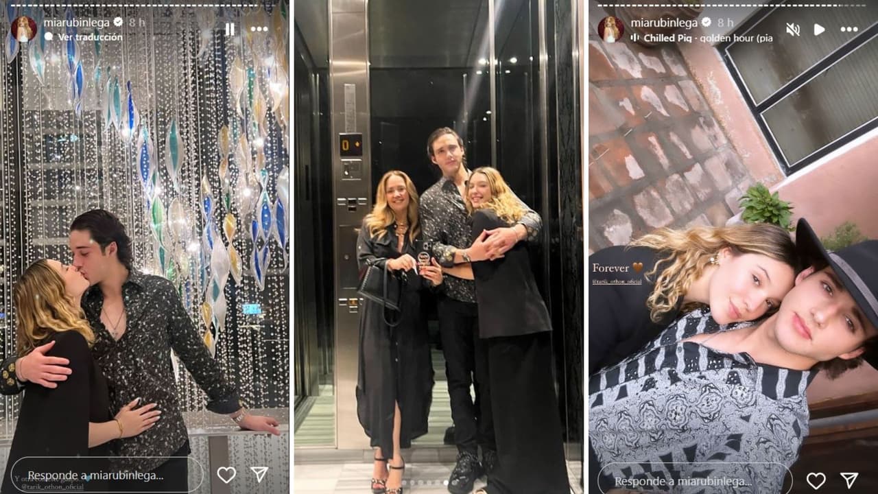 Mía Rubín presume celebración con su novio.