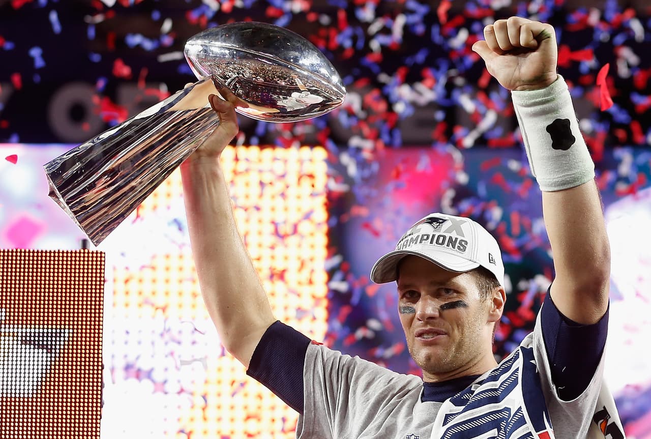 <b>Tom Brady</b>: Seleccionado en la 6ª ronda del Draft de 2000 por los New England Patriots y campeón en 2001, 2003, 2004, 2014 y 2016.