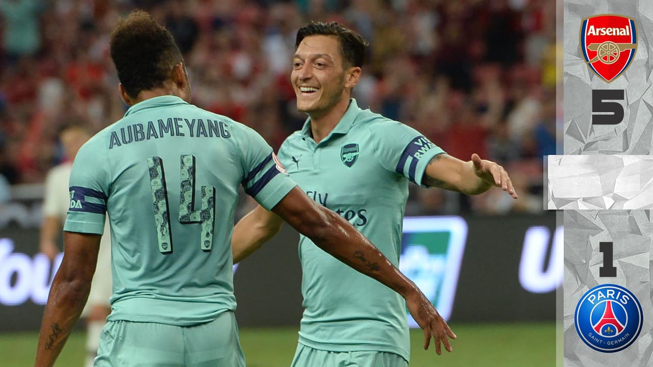 Arsenal golea al PSG y cumple con 'La ley del ex' con Emery