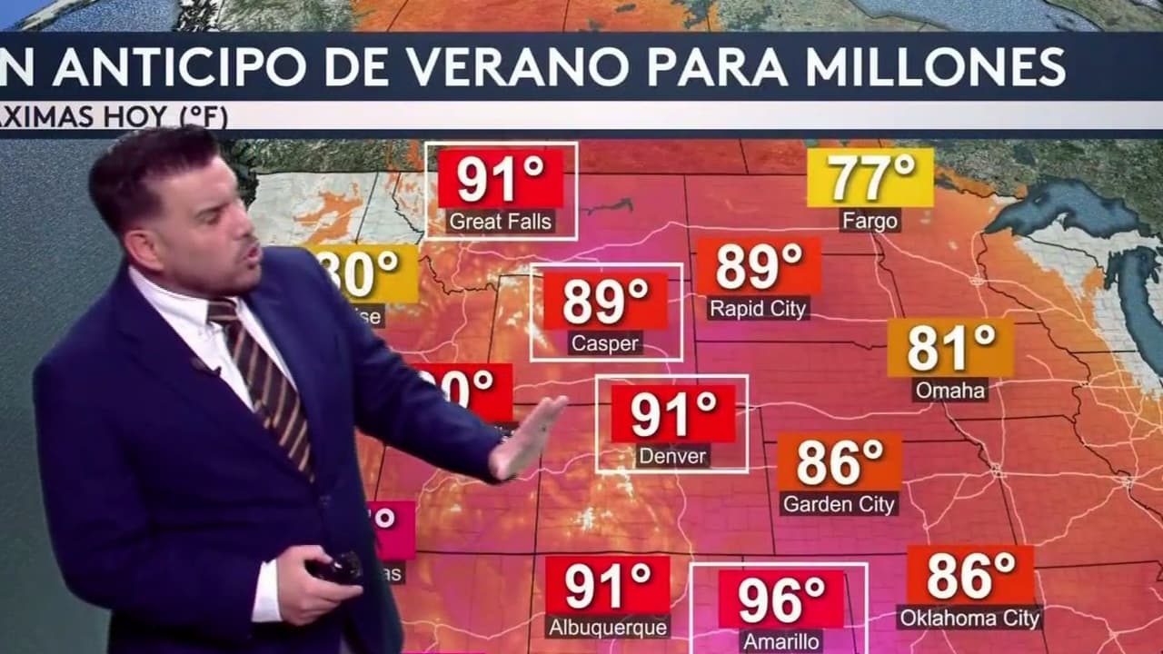 Clima en EEUU para mañana 13 de mayo del 2026: El calor se extiende al centro del país