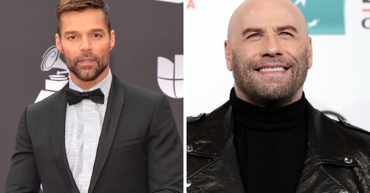 Ricky Martin y John Travolta