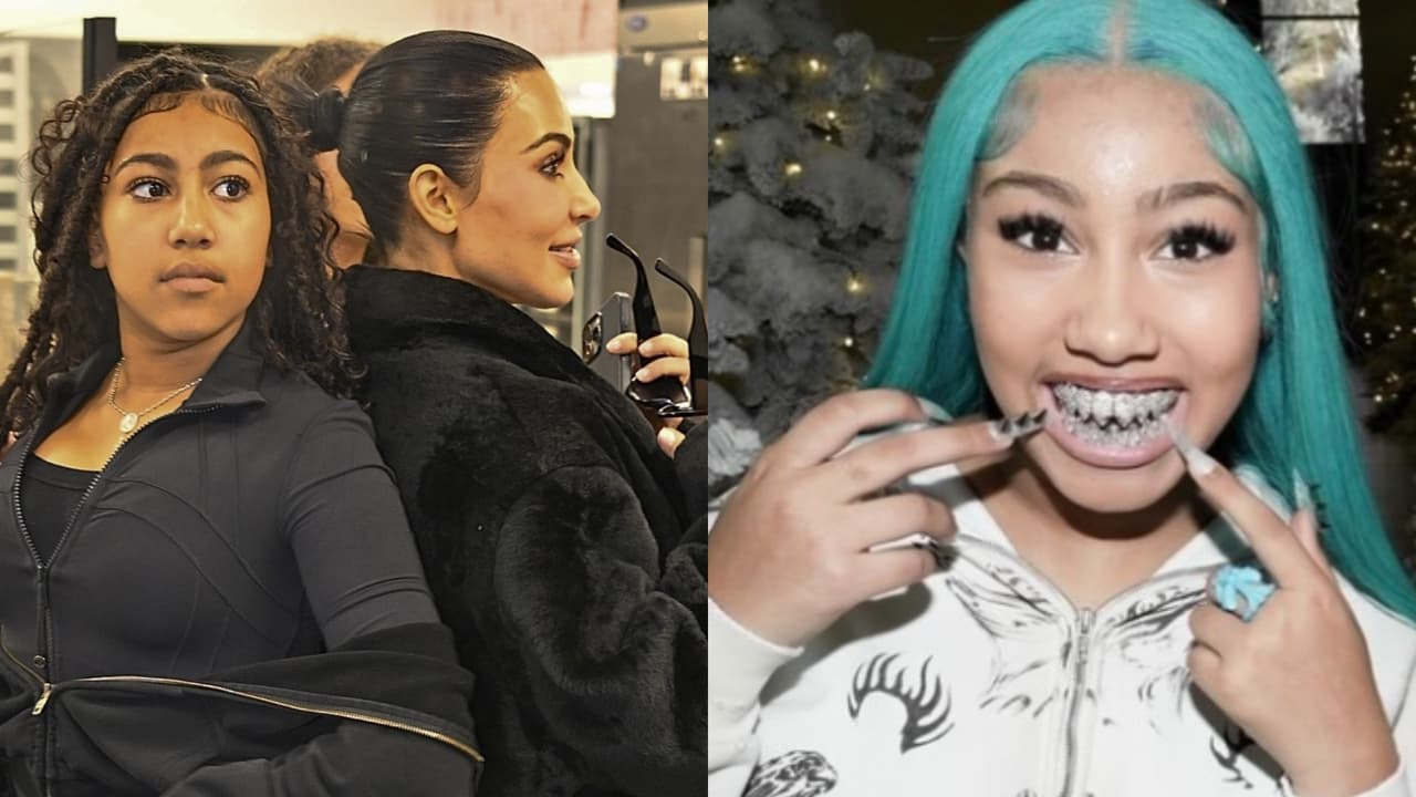 North, la hija de Kim Kardashian, ¡sorprende con tamaños grillz en los dientes a sus 12 años!