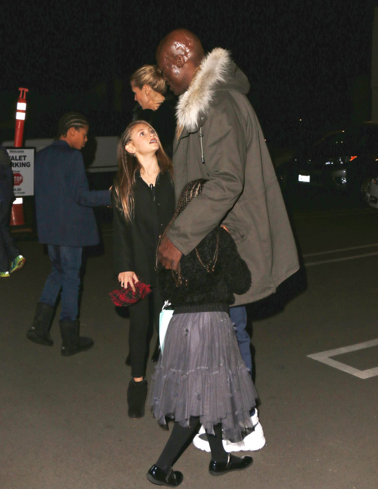 Seal llenó de besos y abrazos a sus hijos.