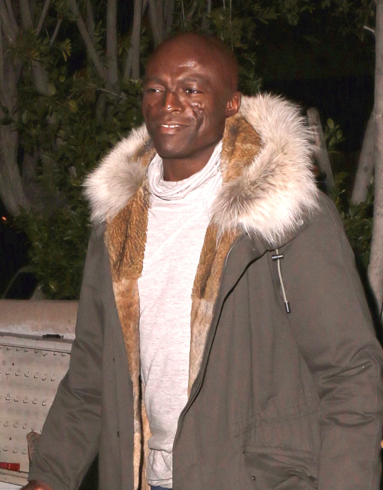Seal se veía muy feliz de estar con toda su familia.