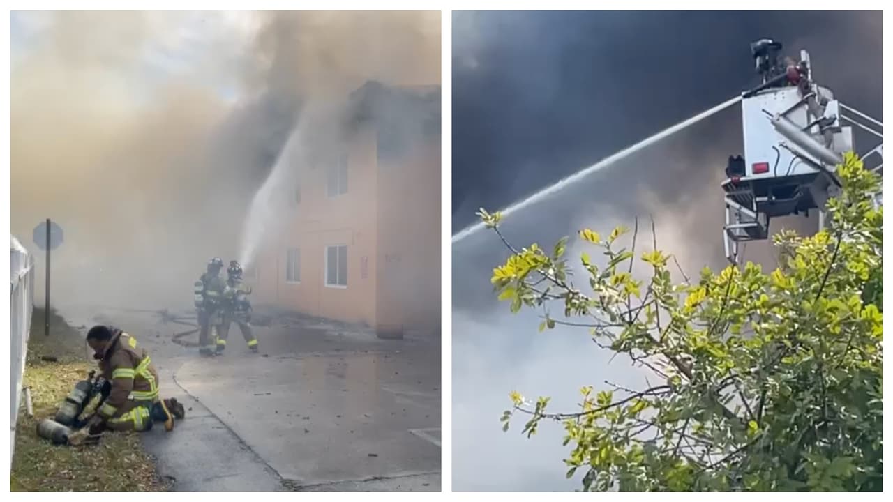 Más de 100 personas resultan afectadas por voraz incendio en Miami Gardens