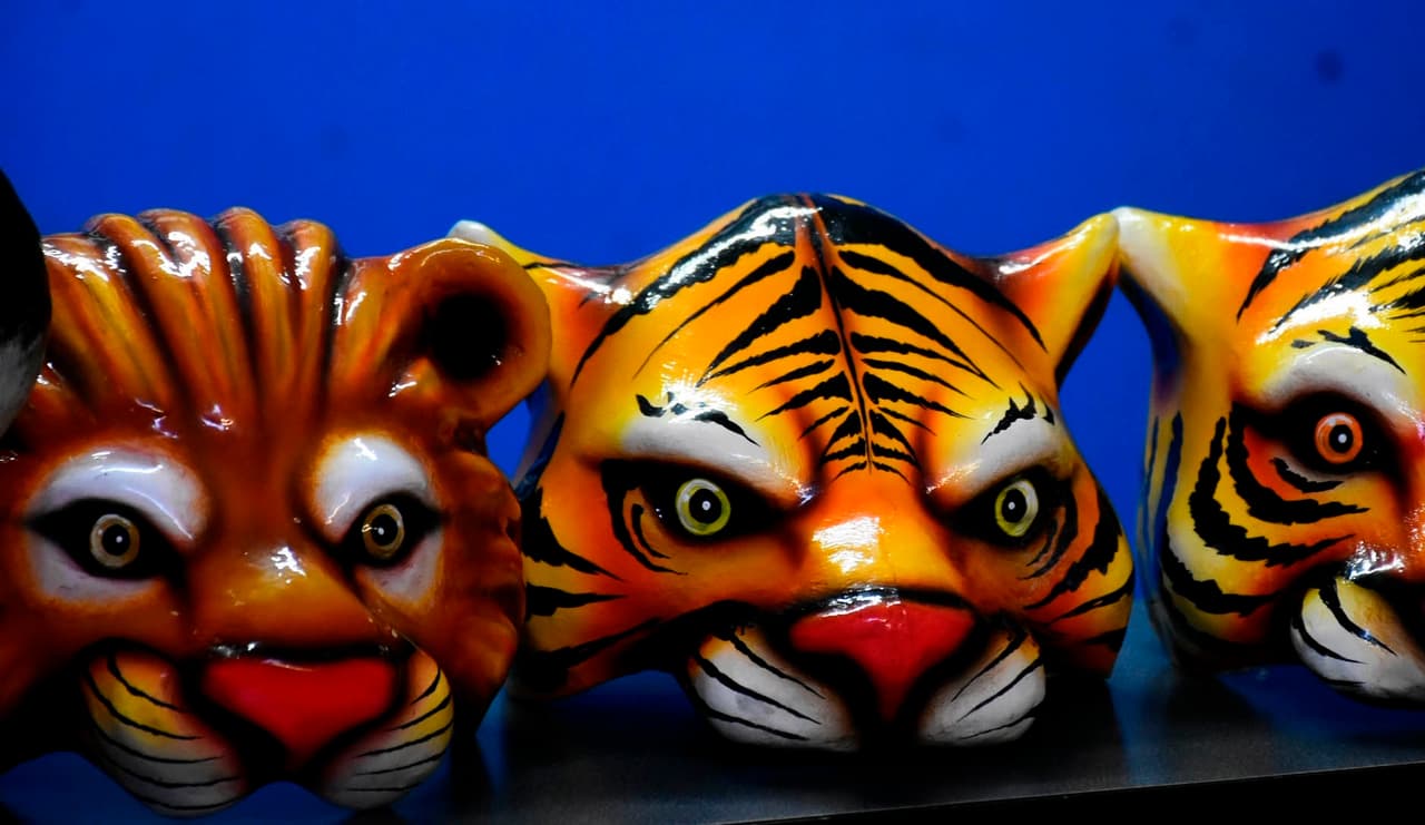 Para la gran fiesta, Shakira pidió máscaras como las que se utilizan en el tradicional carnaval de Barranquilla, Colombia.