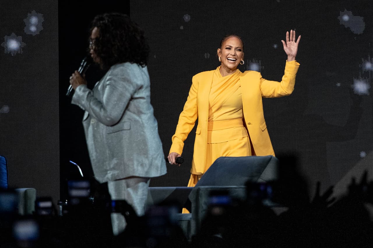 López participó el sábado en el evento 'Oprah's 2020 Vision: Your Life in Focus Tour', en Inglewood, California.