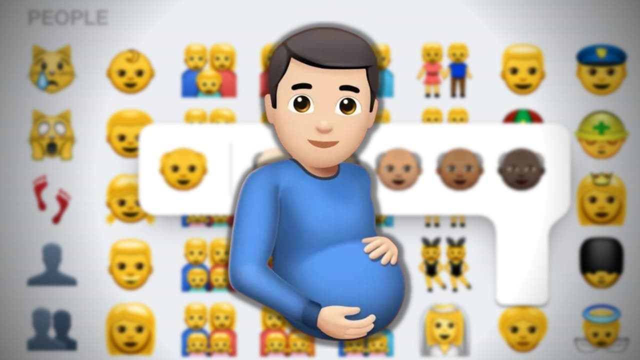 Ya está disponible el emoji del hombre embarazado para iPhone, ¿lo usarás?