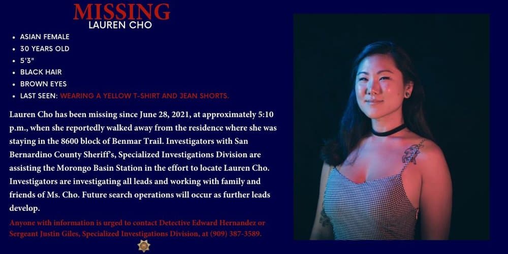 Lauren 'El' Cho: La joven que se mudó a California para iniciar una nueva vida y desapareció sin dejar rastro