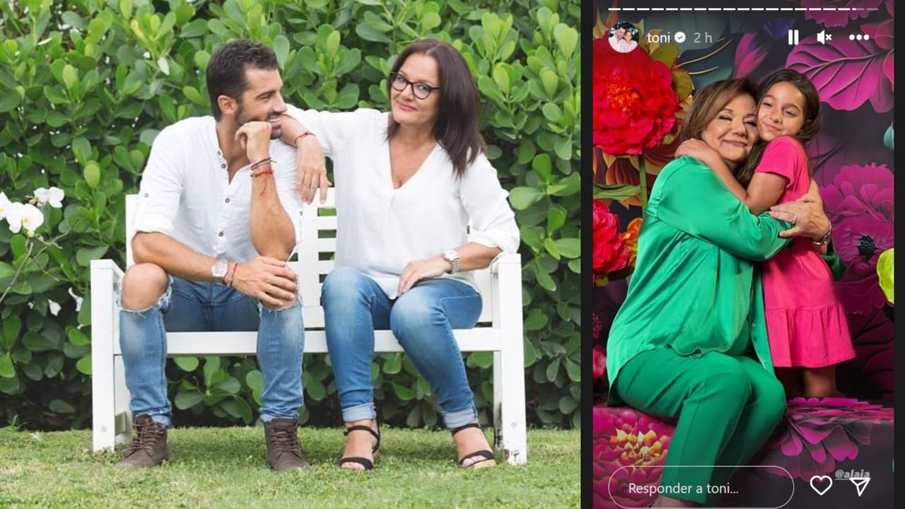 Toni Costa también compartió una foto de su madre para felicitarla.