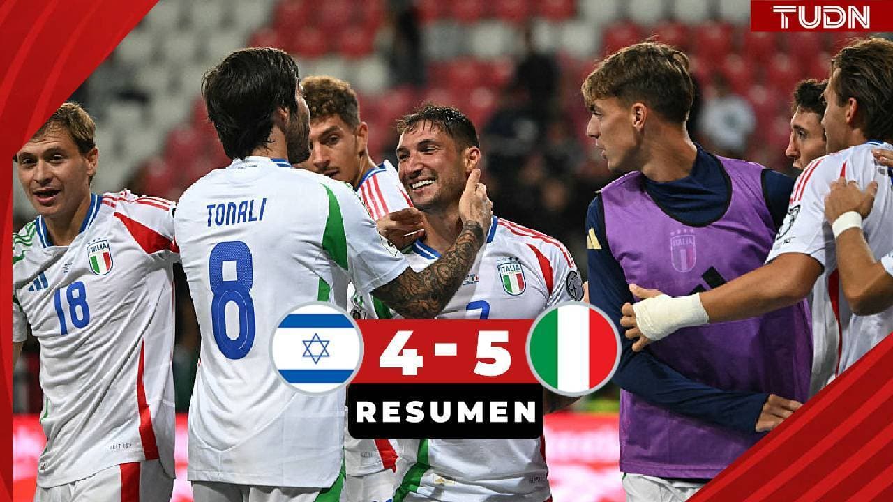 ¡Partidazo de locura! Ve todos los goles del Israel vs. Italia