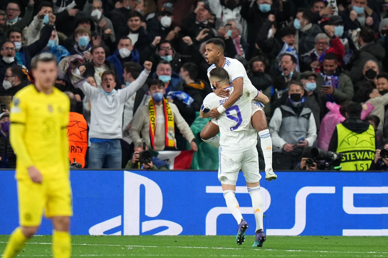 Chelsea le dio un ‘paseo’ al Madrid durante 75 minutos y se puso 0-3 con un pie en Semifinales, pero el cuadro merengue resurgió en el Bernabéu y con goles de Rodrygo y Benzema revivió en la serie.