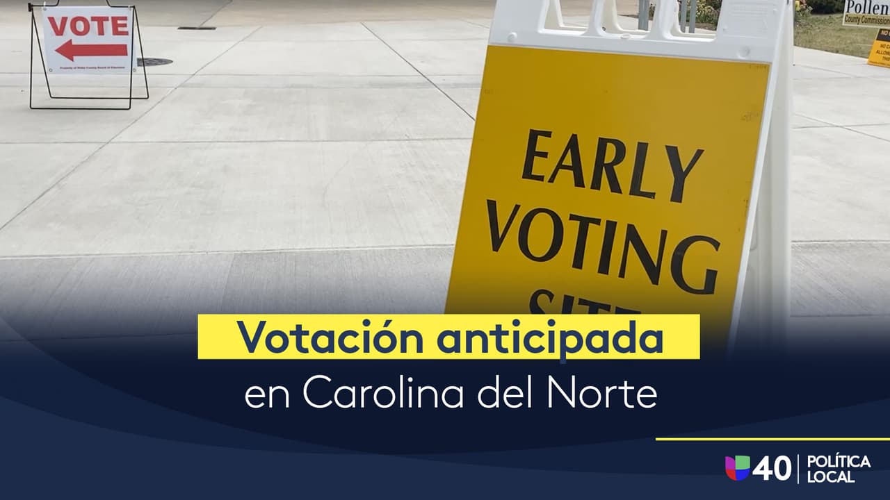 Último día para registrarse y votar de manera anticipada es este sábado 5 de noviembre en Carolina del Norte