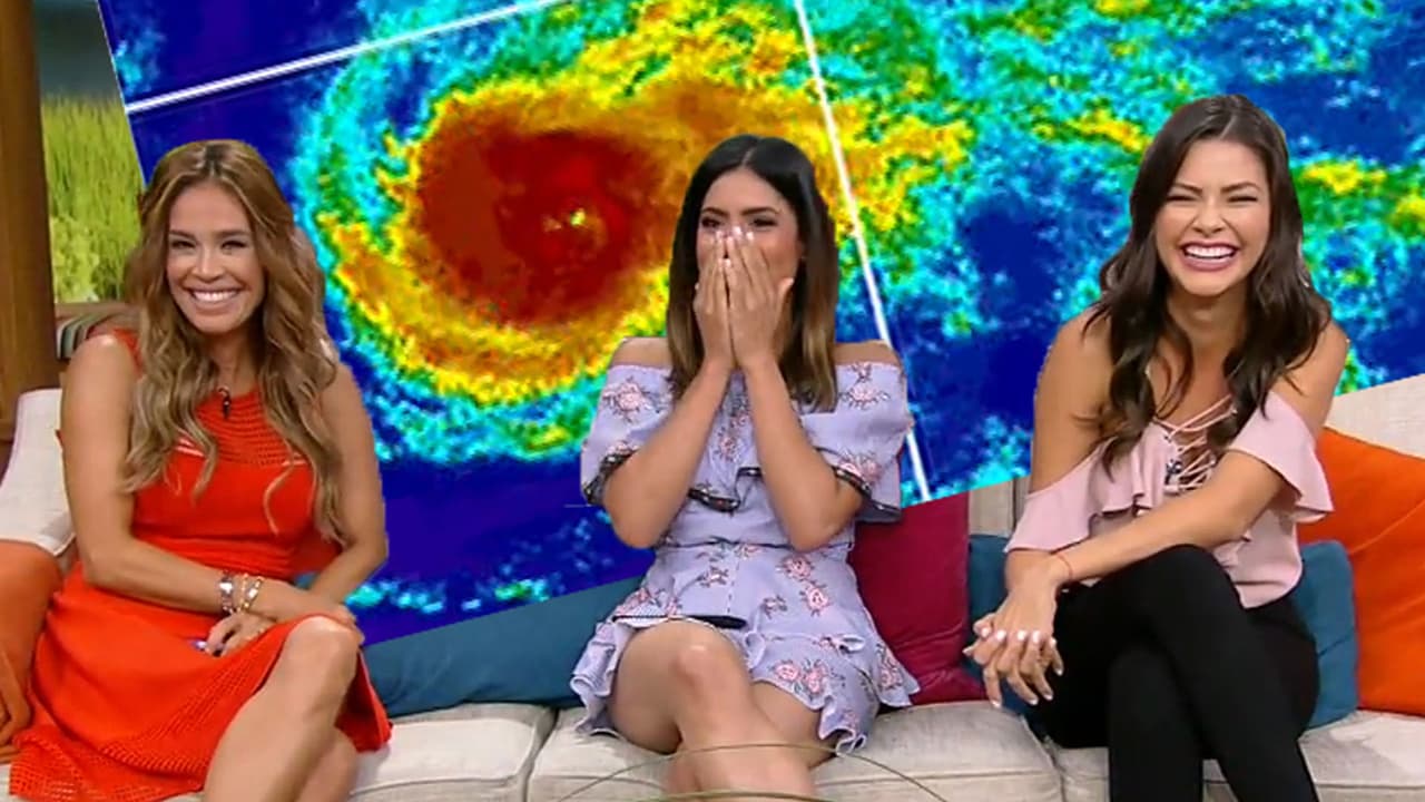 Francisca dijo una grosería al aire y otros accidentes que causó el huracán Irma en Despierta América