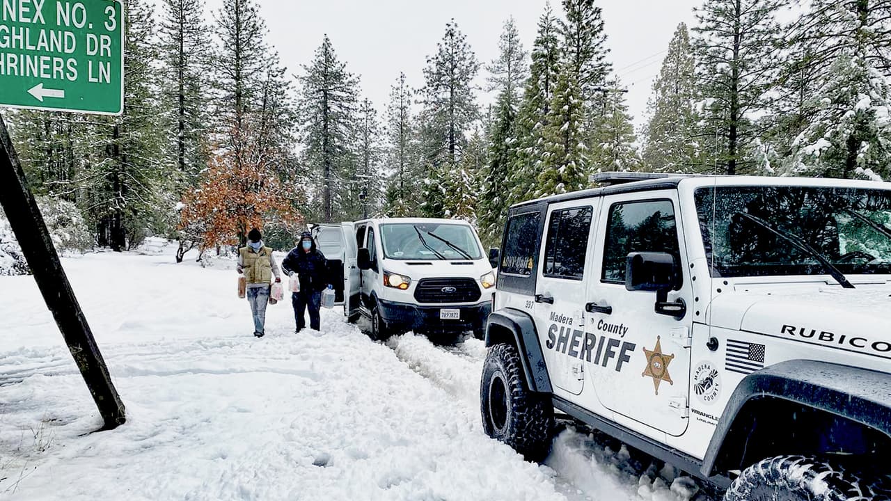 Decretan estado de emergencia para el condado de Madera debido a tormenta invernal