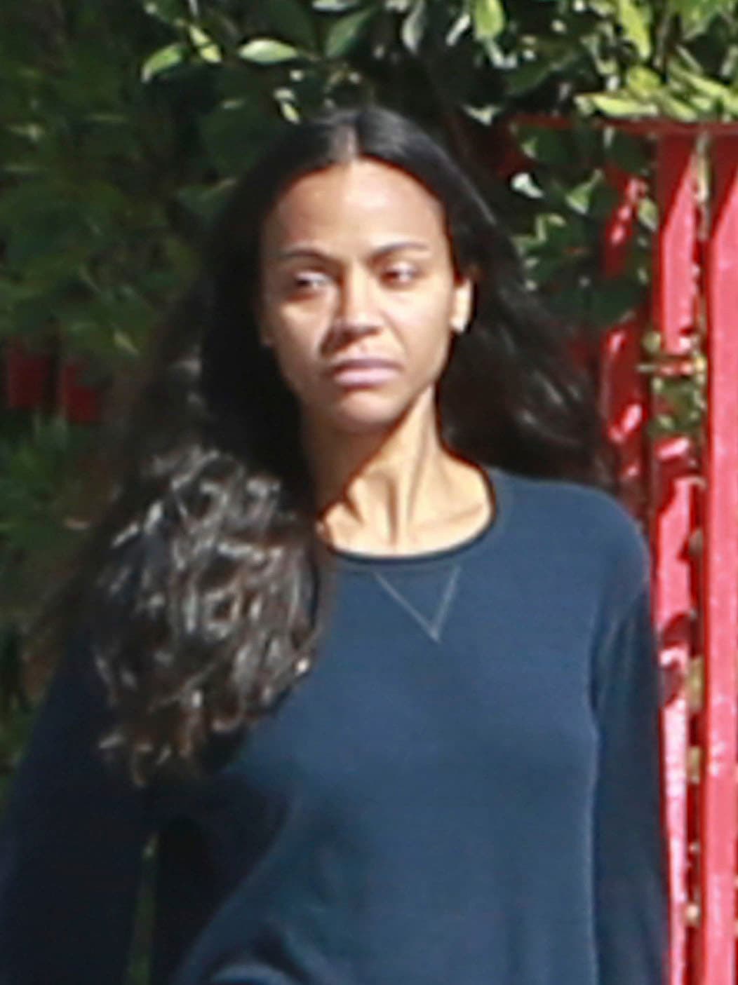 La actriz de 'Star Trek' lució muy linda y natural.