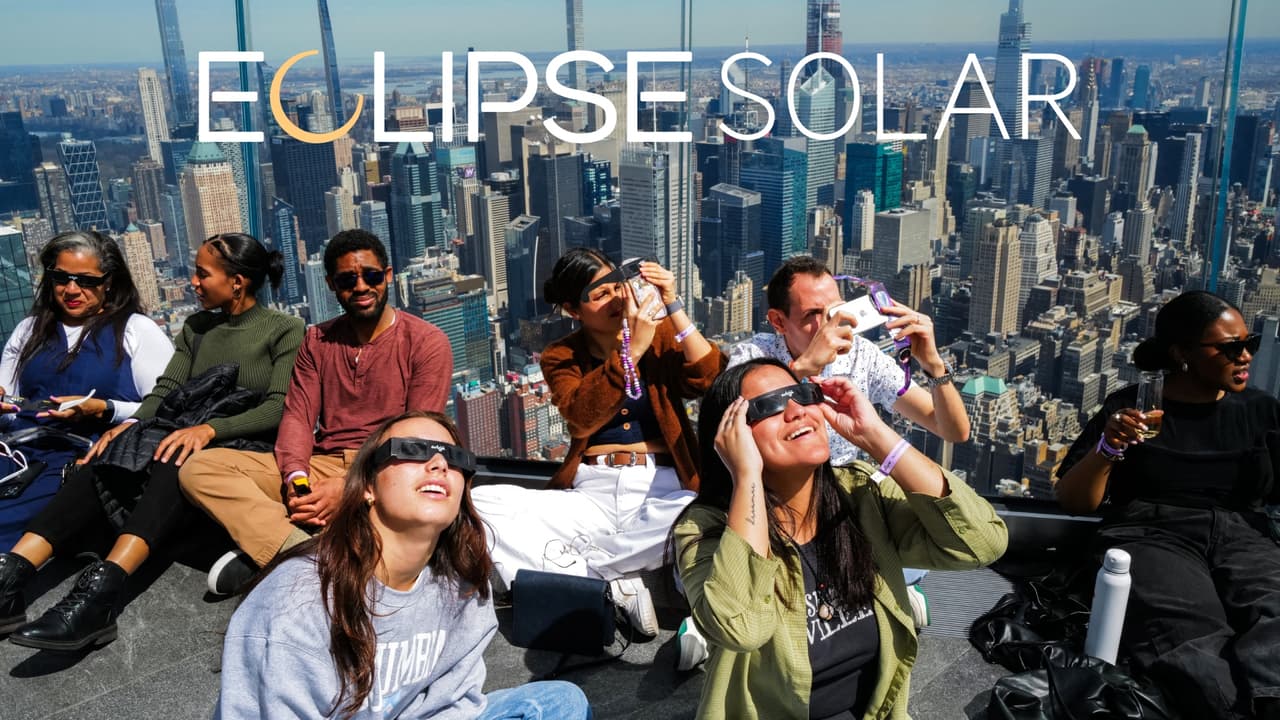 Neoyorquinos disfrutaron del eclipse solar: así transcurrió el evento astronómico