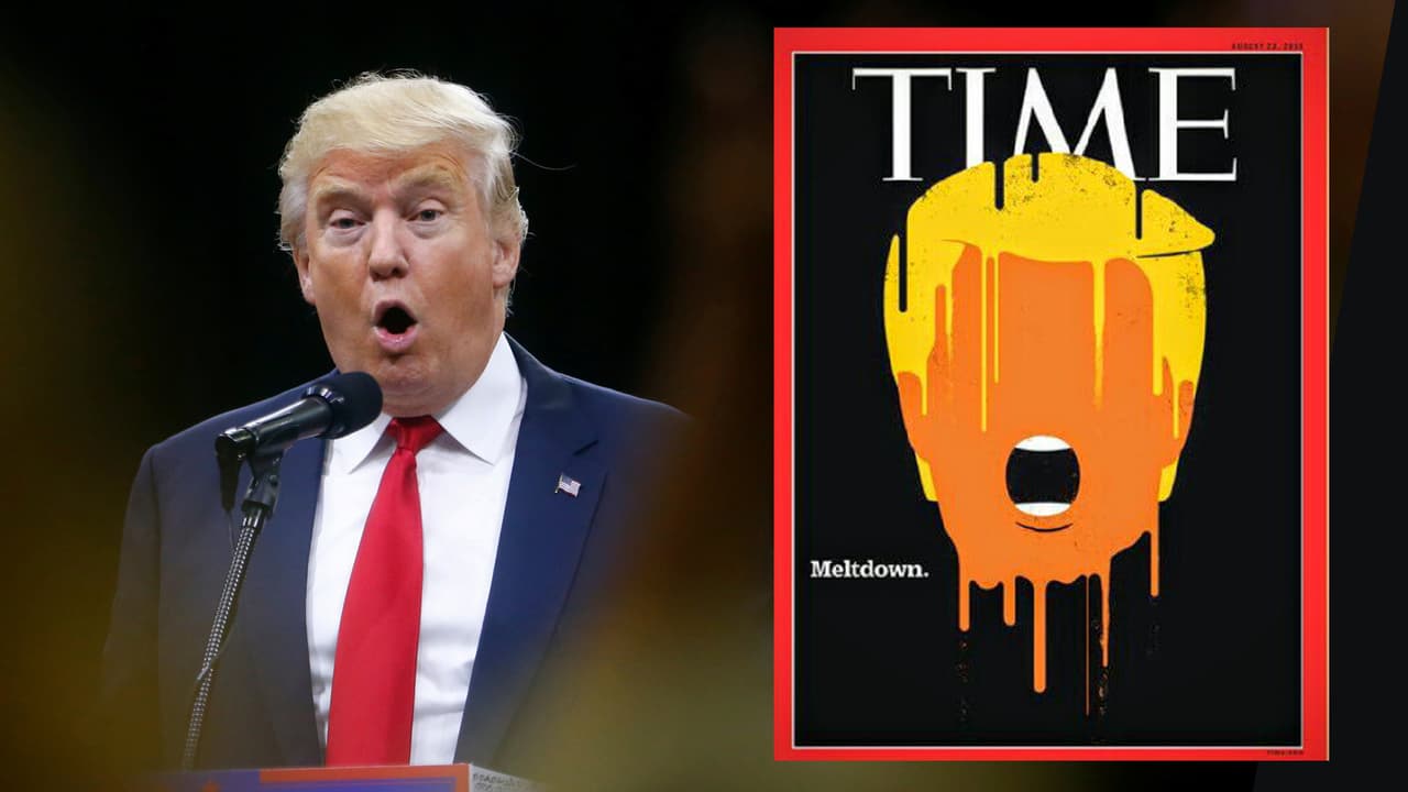 Los tropezones que hicieron que Trump 'se derrita' en la portada de Time