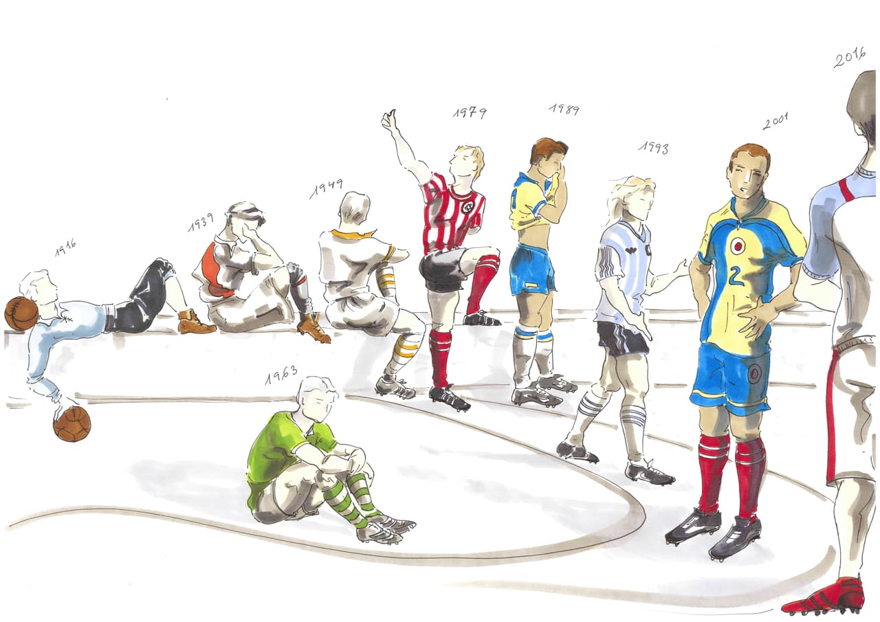 Durante 100 años de Copa los uniformes han mostrado importantes cambios.