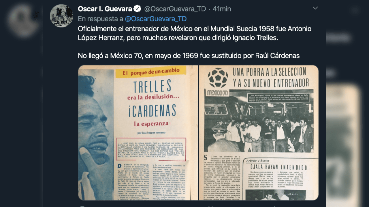Así reacciona el mundo futbolístico ante el fallecimiento de Ignacio Trelles a sus 103 años.