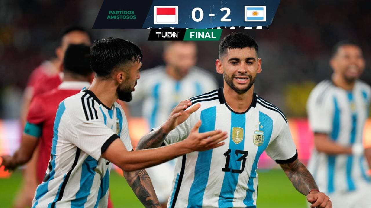 Argentina, sin Messi, superó a Indonesia en juego amistoso en Yakarta