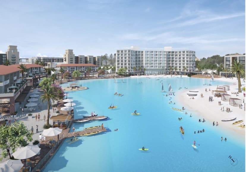 Ciudad al norte de Austin anuncia desarrollo con hotel y una laguna cristalina de 4 acres