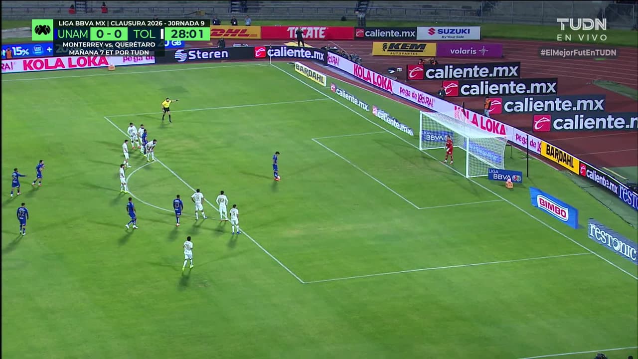 ¡GOL!  anota para Pumas UNAM. Robert Morales