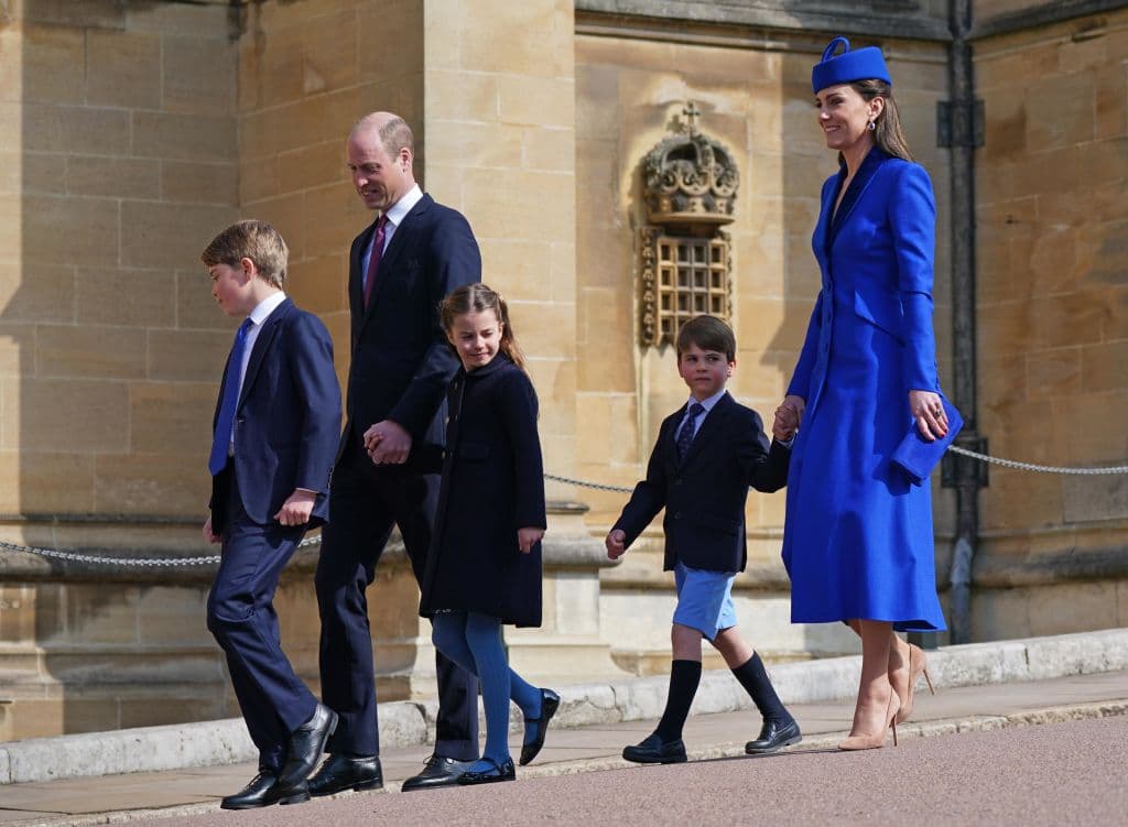 Los duques de Wales y sus hijos el príncipe George, la princesa Charlotte y el príncipe Louis.