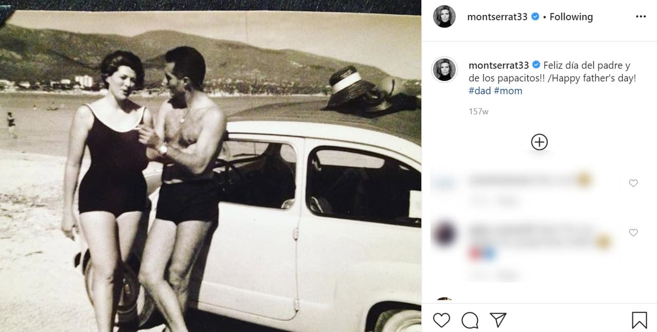 En contadas ocasiones, Montserrat Oliver ha mostrado alguna foto de él. Una de esas fue 
<b><a href="https://www.instagram.com/p/BVfHIcmlRoc/" target="_blank">esta imagen</a></b> que compartió en junio de 2017, en la que también aparece su madre. 
<br>