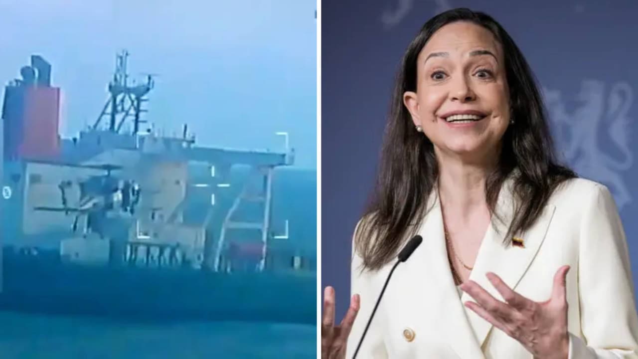 EEUU incauta barco petrolero y el escape de María Corina Machado: videos destacados de la semana
