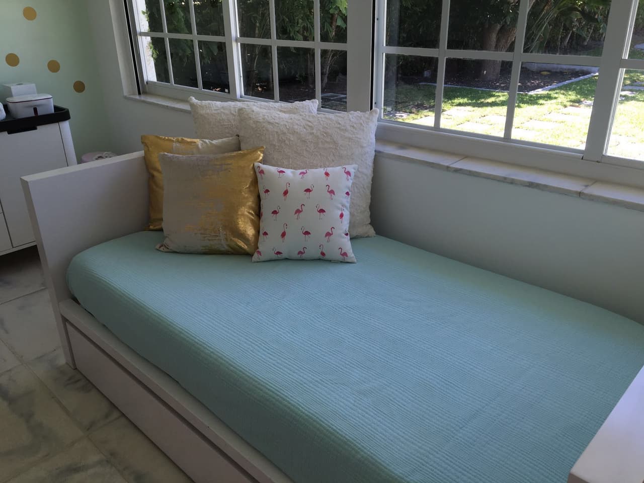 Satcha cuidó cada detalle de la habitación que ocuparía su hijita.